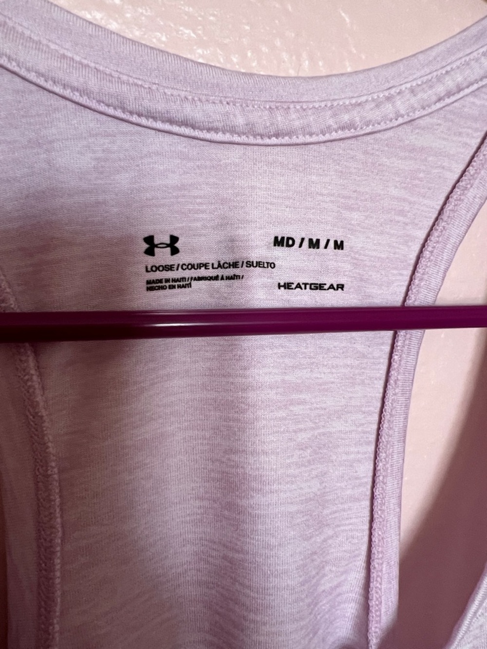 Under Armour Light Lavender Racerback Training Tank - Picture 2 of 5